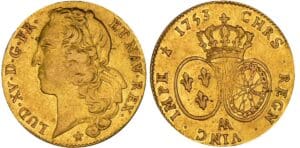 Louis XV (1715-1774) - Double louis d’or au bandeau - 1753 AA (Metz)