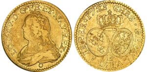 Louis XV (1715-1774) - Louis d’or aux lunettes - 1728 E (Tours)