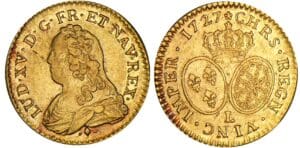 Louis XV (1715-1774) - Louis d’or aux lunettes - 1727 L (Bayonne)