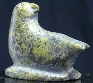 Canada - Inuit - Sculpture inuite en pierre représentant un oiseau - Année 1970 / 1980