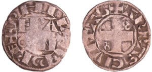 Philippe II Auguste (1180-1223) - Denier d'Arras - 1er type