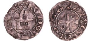 Louis VI (1108-1137) - Denier de Dreux - 1er type