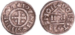 Lothaire 1er (840-855) - Denier au temple (Dorestadt)