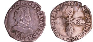 Henri IV (1589-1610) - Demi-franc - 1er type - 1592 K (Bordeaux)