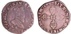 Henri IV (1589-1610) - Demi-franc - 2 ème type - 1604 K (Bordeaux)