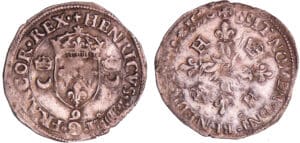 Henri II (1547-1559) - Douzain aux croissants - 1550 9 (Rennes)
