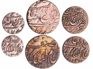 Inde - Lot de 3 monnaies en argent