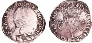 Charles IX (1560-1574) - Teston - 4ème type - 1569 L (Bayonne)