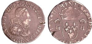 Henri III (1574-1589) - Teston - 3ème type - 1575 T (Nantes)