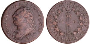 Constitution (1791-1792) - 12 deniers type FRANCOIS 1791 R (Orléans)