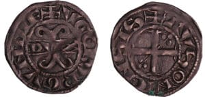 Bourgogne - Hugues IV - Denier (Auxonne)
