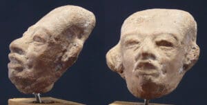Précolombien - Mexique - Teotihuacan - Tête en terre cuite - 700 ap. J.-C.