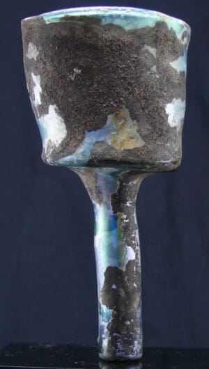 Romain - Infundibulum en verre irisé - 100 / 300 av. J.-C.