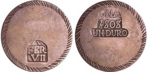 Espagne - Siège de Gerone - Duro de 5 pesetas 1808