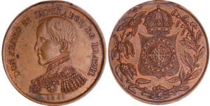 Brésil - Don Pedro - Jeton en cuivre 1841