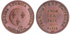 Louis XVIII (1815-1824) - Visite de l'empereur Autrichien François 1er - Module de la 2 francs 1814