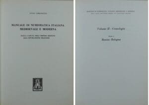 Manuales di numismatica Italiana medioevale e moderna, della caduta delle'impero romano alla rivoluzionz francese, tome 2 seulement, L. Simonetti, 1967