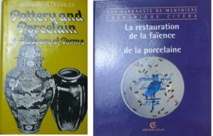 Lot de 2 ouvrages sur les faïences et porcelaines