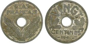 20 centimes "Vingt" - 1941