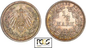 Allemagne - 1/2 mark 1914 A
