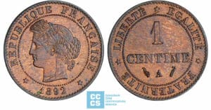 1 centime Cérès - 1892 A (Paris)