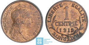 1 centime Dupuis - 1919