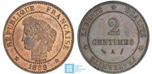 2 centimes Cérès - 1889 A (Paris)