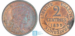 2 centimes Dupuis - 1899