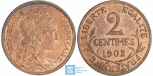 2 centimes Dupuis - 1902