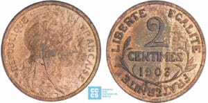 2 centimes Dupuis - 1903