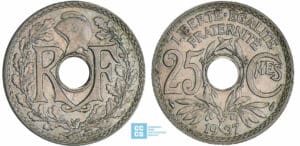 25 centimes Lindauer - 1937