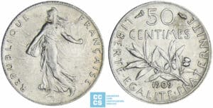 50 centimes Semeuse - 1909