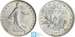 50 centimes Semeuse - 1910