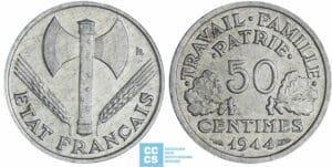 50 centimes Bazor - 1944