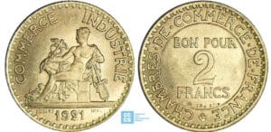 2 francs Chambre de commerce 1921