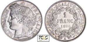 1 franc Cérès - 1894 A (Paris)