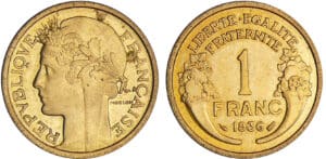 1 franc Morlon bronze-alu -1936