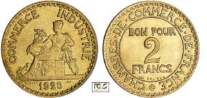 Troisième république (1871-1940) - 2 francs Chambre de commerce 1923