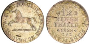 Allemagne - Braunschweig - Herzorg Karl (1815-1830) - 1/12 taler 1828