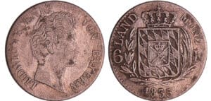 Allemagne - Bavière - 6 kreuzer 1835