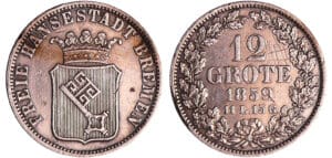Allemagne - Brème - 12 grote 1859