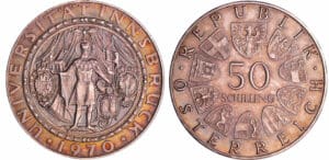 Autriche - Iième république - 50 shilling 1970