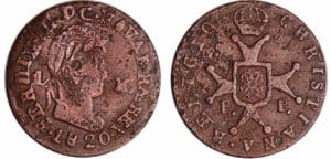 Espagne - Royaume de Navarre - Ferdinand III - Maravedis 1820