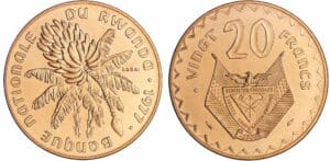 Rwanda - 20 francs 1977 essai