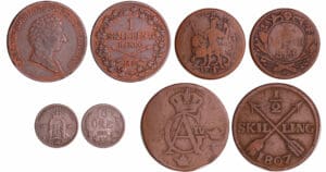 Suéde - Lot de 4 monnaies