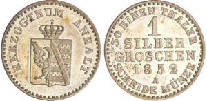 Allemagne - Anhalt-Höthen - Heinrich (1830-1847) - 1 silbergroschen 1852 A