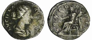 Lucille - Denier (166-169, Rome) - La Concorde