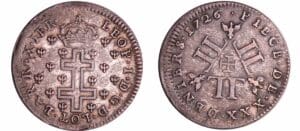 France - Lorraine - Duché de Lorraine - Léopold 1er - XXX deniers 1726