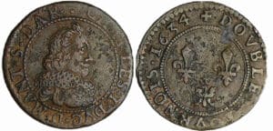France - Champagne - Comté de Rethel - Charles de Gonzague - Double tournois 1634