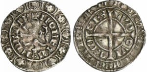France - Flandre - Louis II de Male - Gros au lion